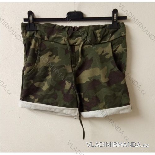 Kraťasy šortky letní dámské  (s/m one size) ITALSKÁ MODA IMD21261 <p>modrá</p> S / M