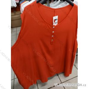 Tielko tunika bez rukávov letné nadrozměr dámske oversize (2XL / 4XL ONE SIZE) TALIANSKÁ MÓDA IM721157