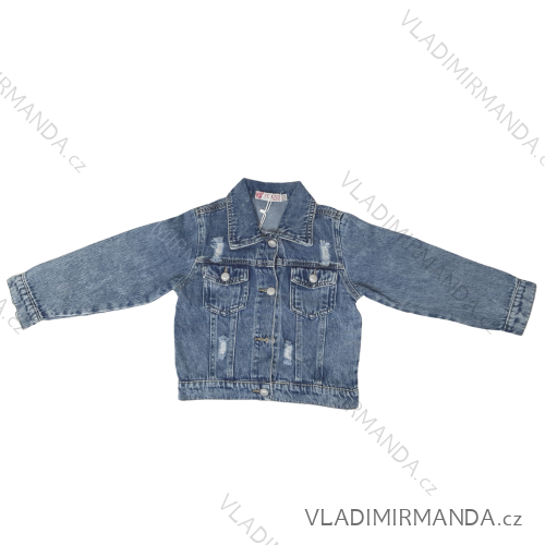 Riflová bunda dievčenské - JEANS FASHION - IVD210N-82