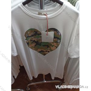 Tričko krátky rukáv dámske (S / M ONE SIZE) TALIANSKÁ MÓDA IMP21105