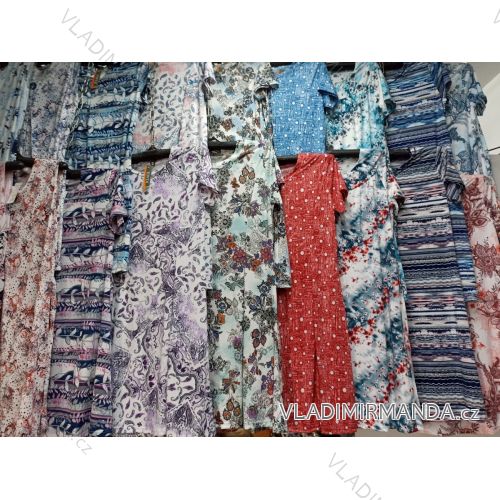 Šaty šaty krátky rukáv dámske nadrozměr (L-3XL) TOVTA MA821027