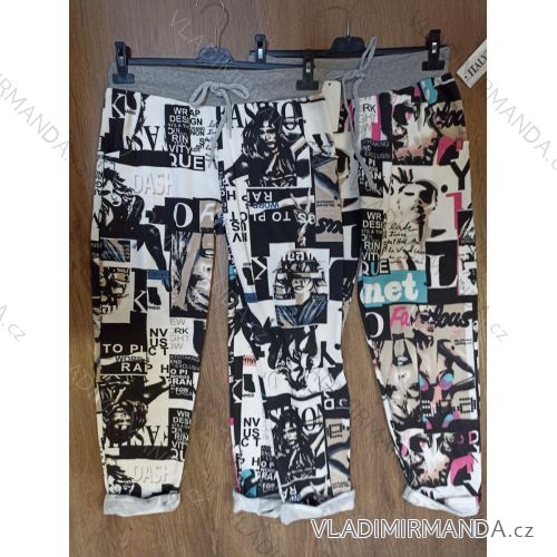 Tepláky dlhé dámske (S / M / L ONE SIZE) TALIANSKÁ MÓDA IMN21015