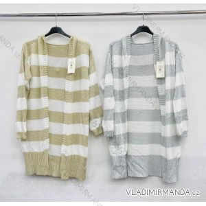 Cardigan tenký pletený dlhý rukáv dámsky (S / M ONE SIZE) TALIANSKÁ MÓDA IMWC215929