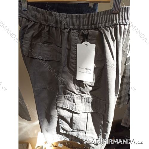 Nohavice 3/4 krátke plátené dámské nadrozměr (L-4XL) TALIANSKÁ MÓDA HAG212010SZ