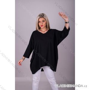 Tunika oversize dlhý rukáv dámska nadrozměr (2XL / 3XL ONE SIZE) TURECKÁ MÓDA IMLI21010 / DR