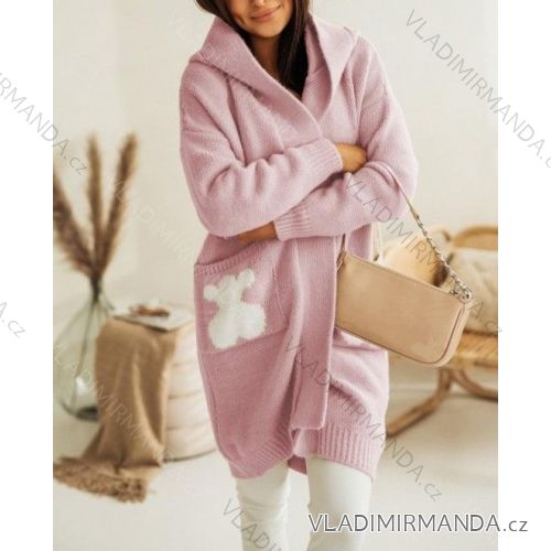Cardigan pletený dlhý rukáv dámsky (S / M ONE SIZE) TALIANSKÁ MÓDA IMWG216516