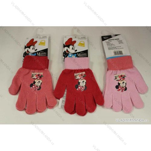 Rukavice prstové minnie mouse dětské dívčí (12x16 cm) SETINO MIN-A-GLOVES-141