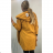 Cardigan bavlněný dlouhý rukáv s kapucí dámský (S/M/L/XL ONE SIZE) ITALSKÁ MÓDA IMD22689