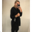 Cardigan bavlněný dlouhý rukáv s kapucí dámský (S/M/L/XL ONE SIZE) ITALSKÁ MÓDA IMD22689
