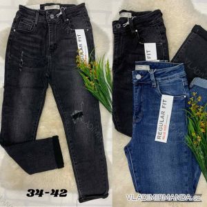 Rifle jeans dlhé dámske (34-42) JEANS JAW216569