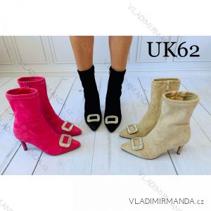 Čižmy nízke členkové na podpätku dámske (36-41) SSHOES OBUV OBSS21UK62