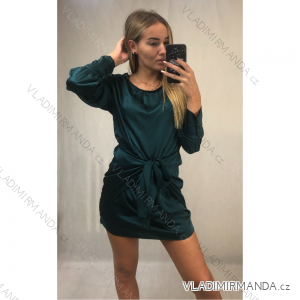 Šaty elegantné mini dlhý rukáv dámske (UNI S / M) TALIANSKA MODA IMM22928