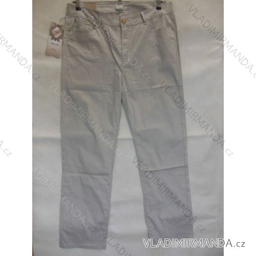 Nohavice plátené dámske nadrozmerné (42-52) SMILING JEANS N439