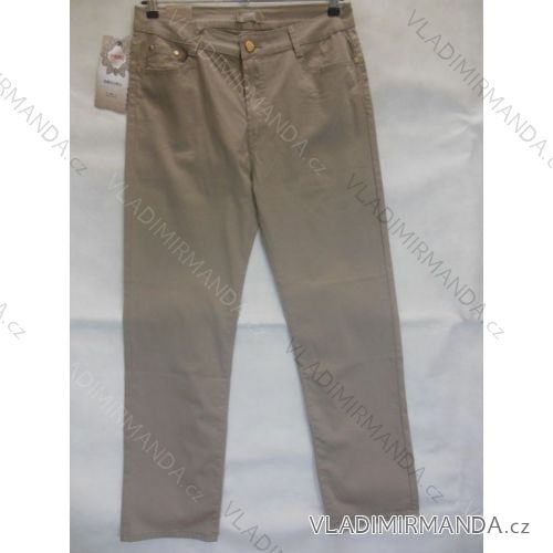 Nohavice plátené dámske nadrozmerné (42-52) SMILING JEANS N452