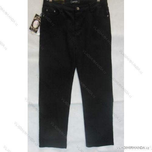 Nohavice plátené dámske nadrozmerné (40-52) SMILING JEANS N448