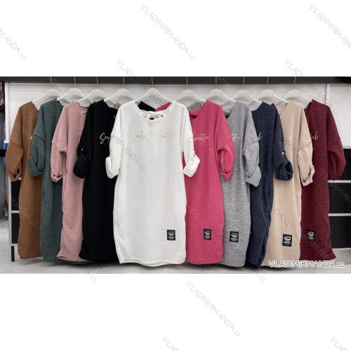 Šaty dlhý rukáv dámske (S / M ONE SIZE) TALIANSKÁ MÓDA IMWD216651