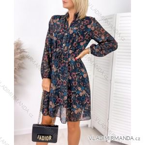 Šaty dlhý rukáv dámske (S / M ONE SIZE) TALIANSKÁ MÓDA IMWM216833