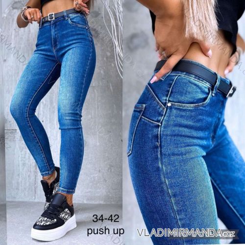 Rifle jeans dlhé dámske (34-42) JEANS JAW216859