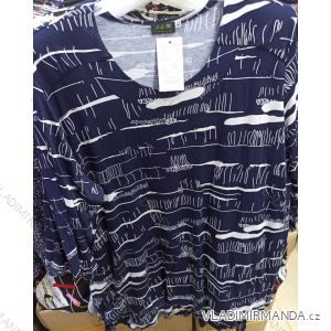 Blúzka dlhý rukáv dámska nadrozměr (XL-4XL) POĽSKÁ MÓDA PME21050