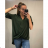 Košile/halenka 3/4 rukáv dámská oversize (S/M ONE SIZE) ITALSKá MóDA IMM21103/DR vínová S / M
