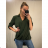 Košile/halenka 3/4 rukáv dámská oversize (S/M ONE SIZE) ITALSKá MóDA IMM21103/DR vínová S / M