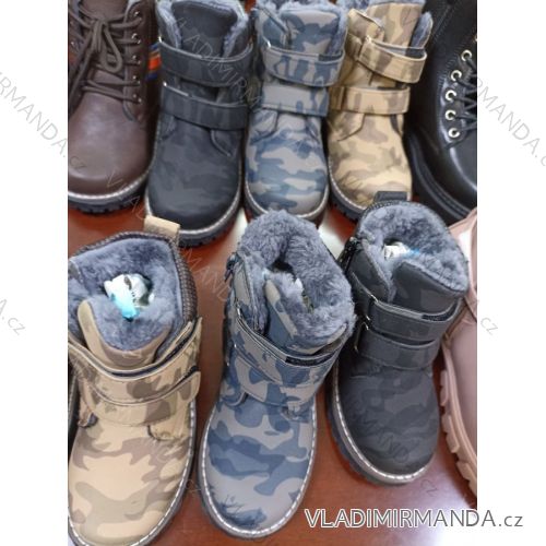 Topánky členkové zateplené detské chlapčenské (25-30) CCPSHOES OBCP21052