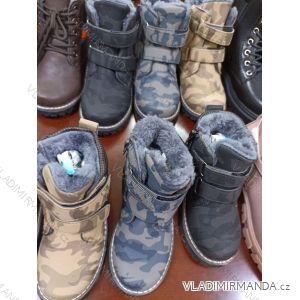 Topánky členkové zateplené detské dorast chlapčenské (31-36) CCPSHOES OBCP21053