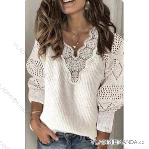 Sveter tenký dlhý rukáv dámsky (S / M ONE SIZE) TALIANSKÁ MÓDA IMWA216944