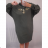 ŠATY ALÁ MIKINA PRODLOUŽENÁ DLOUHÝ RUKÁV DÁMSKÉ oversize (uni XL-XXL) ITALSKá MODA IMS21122