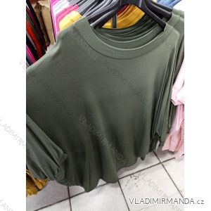 Šaty oversize dlhý rukáv dámske nadrozměr (XL / 2XL ONE SIZE) TALIANSKÁ MÓDA IM721354