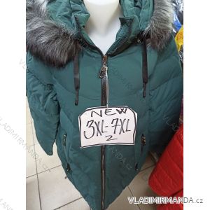 Bunda s kapucňou dámska nadrozměr (3XL-7XL) TALIANSKA MODA MA721101