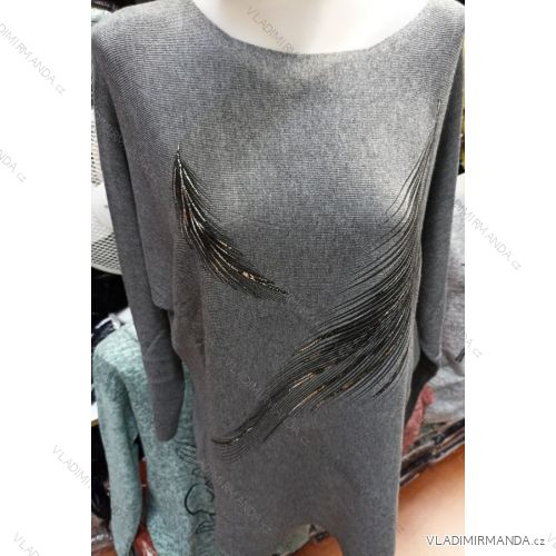 Sveter netopierie dlhý rukáv dámske (S-XL) TURECKÁ MÓDA TM921031