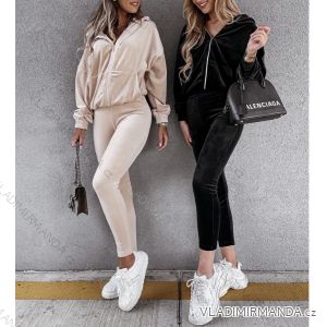 Súprava tepláková zamatová dámska (S-XL) TALIANSKÁ MÓDA IMWG217290