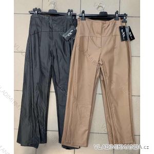 Nohavice dlhé koženkové dámske (S-XL) TALIANSKÁ MÓDA IMWM217351