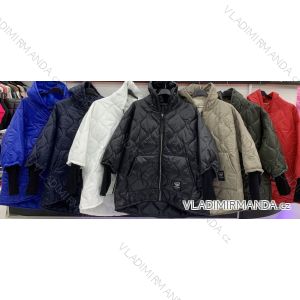 Bunda s kapucňou dámska (S / M ONE SIZE) TALIANSKÁ MÓDA IMWD217363