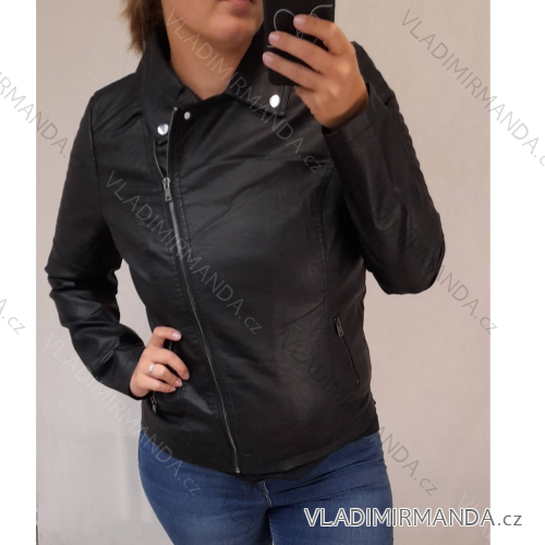 Bunda Křivák koženková nadrozměrná dámska (3XL-7XL) S. West MA121BRO120-1/DR 5XL čierna