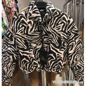 Bunda bomberka dlhý rukáv dámska (S / M ONE SIZE) TALIANSKÁ MÓDA IMM211600