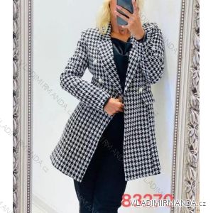 Kabát flaušový dámsky (S / M ONE SIZE) TALIANSKÁ MÓDA IMM2183270