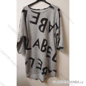 Šaty dlhý rukáv dámske (2XL / 3XL ONE SIZE) TALIANSKÁ MÓDA MA821047