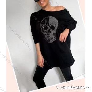 Tunika oversize dlhý rukáv dámska (L / XL ONE SIZE) TALIANSKÁ MÓDA IMWA217391