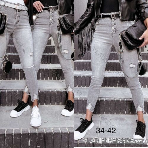 Rifle jeans dlhé dámske (34-42) JEANS JAW217446