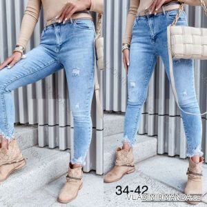 Rifle jeans dlhé dámske (34-42) JEANS JAW217447