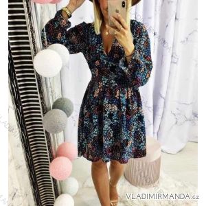 Šaty elegantné dlhý rukáv dámske (S / M ONE SIZE) TALIANSKÁ MÓDA IMWA217535