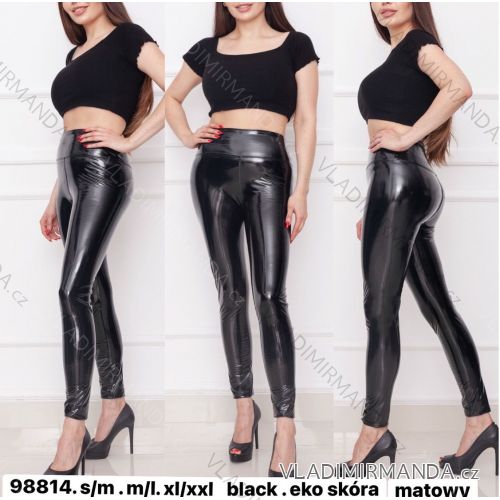 Nohavice legíny dlhé latexové dámske (S-2XL) TURECKÁ MÓDA TMWL2198814B