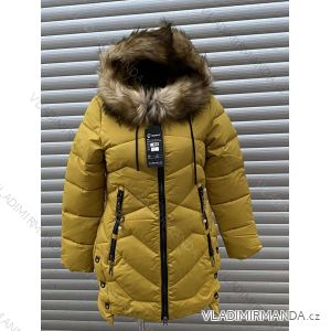 Bunda / Kabát zimná dámska (M-3XL) POĽSKÁ MÓDA HKW21KN-9827