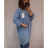 Tunika teplá dlhý rukáv dámska nadrozměr (3XL-6XL) EBELIEVE MA121S-2028