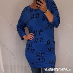 Tunika/Šaty dlhý rukáv dámske (XL / 2XL ONE SIZE) TALIANSKÁ MÓDA MA821111