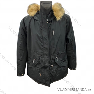 Bunda / Kabát parka zimná dámska nadrozměr (2XL-3XL) POĽSKÁ MÓDA MTN21MHM-W550BIG