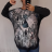 Tunika dlhý rukáv dámska nadrozmer (2X/3XL ONE SIZE) TURECKÁ MÓDA TMFS21009