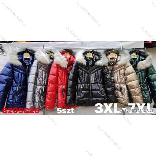 Bunda zimná dámska nadrozmer (3XL-7XL) POĽSKÁ MÓDA HKW218205C20-1